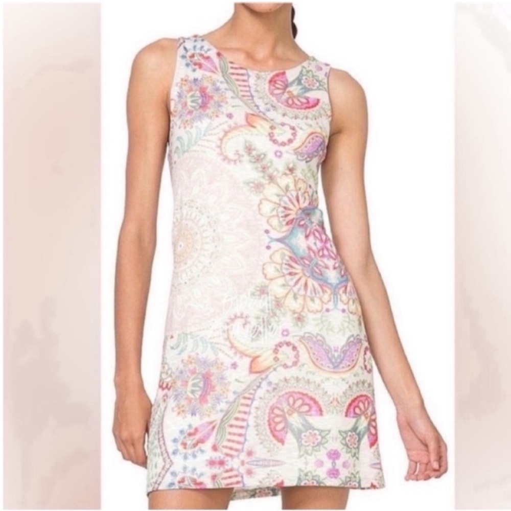 Desigual Colorful Paisley Sleeveless Mini Dress - Picture 7 of 14
